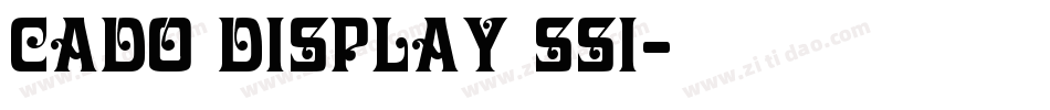 Cado Display SSi字体转换